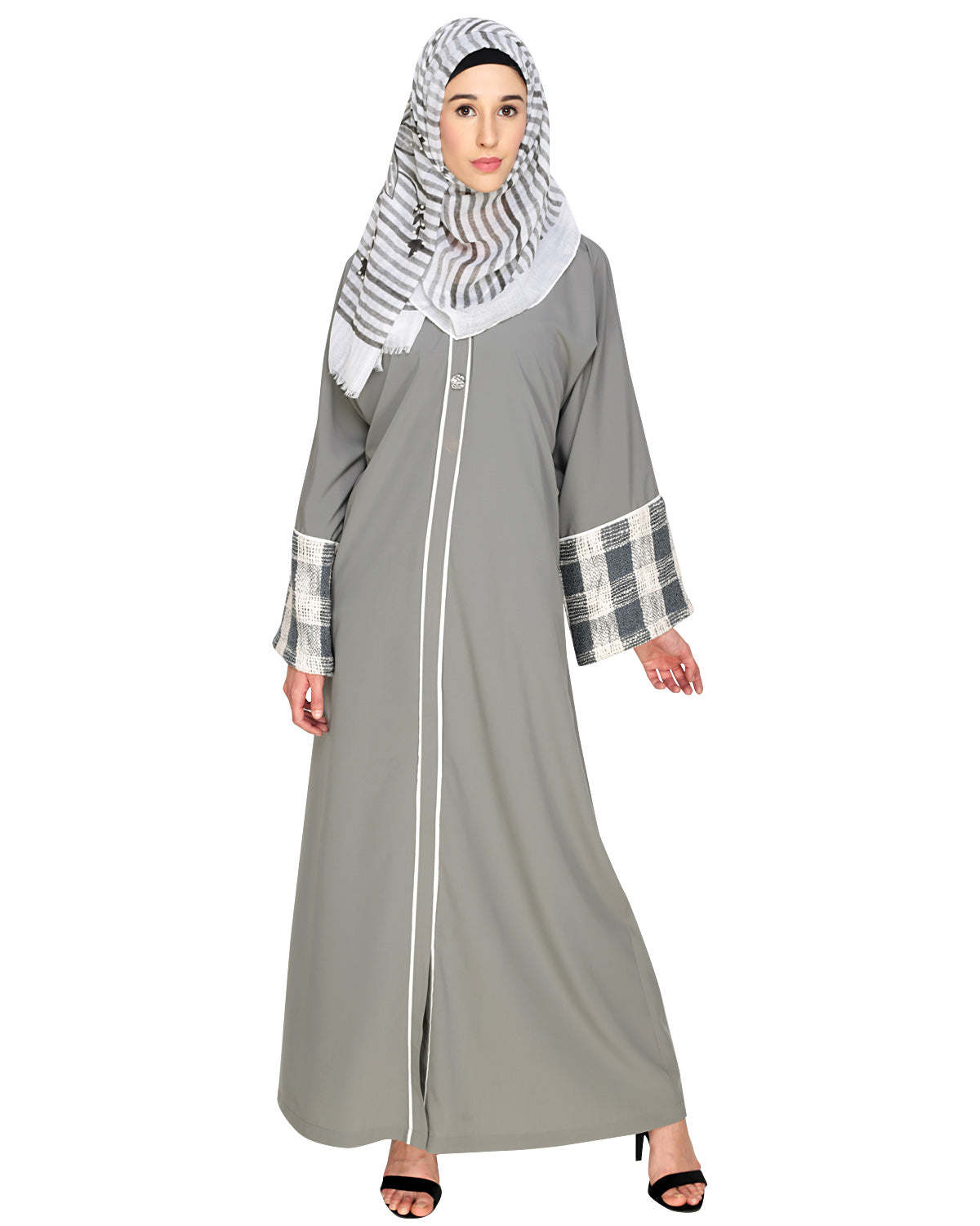 Graceful Crochet Lace Abaya