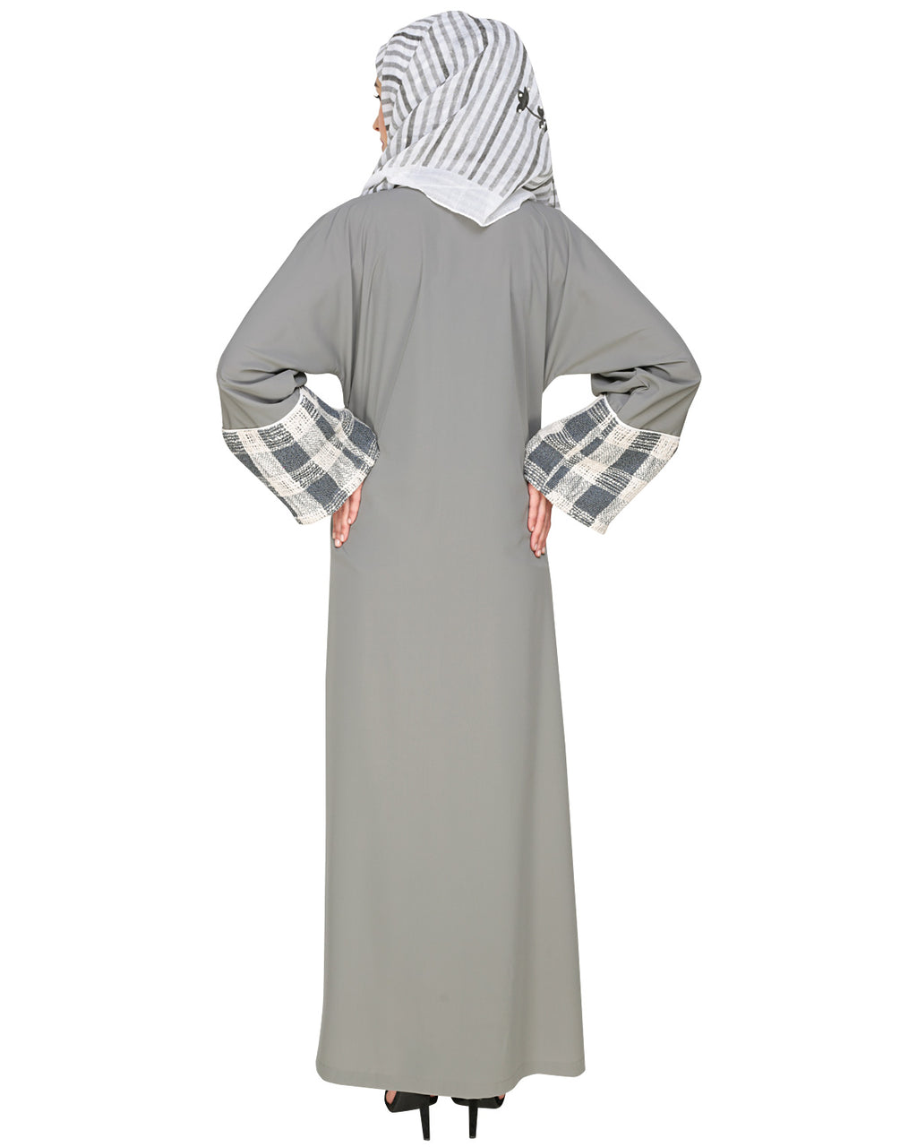 Graceful Crochet Lace Abaya