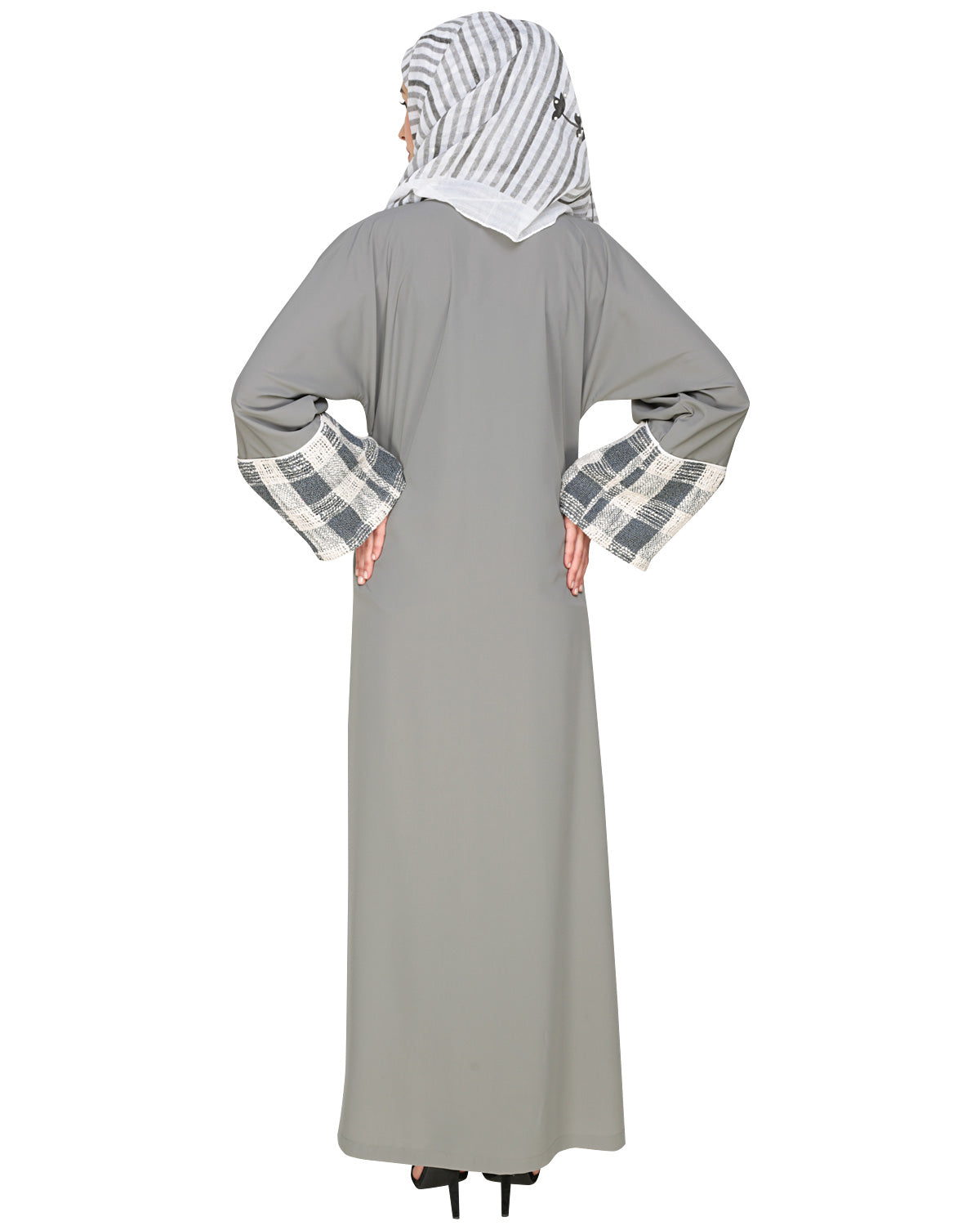 Graceful Crochet Lace Abaya