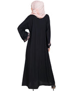 Botanical Embroidered Dubai Style Abaya