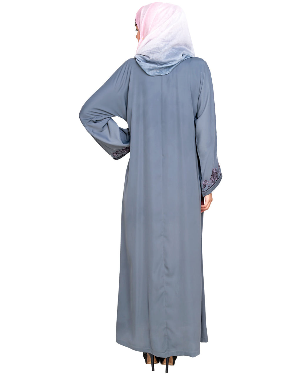 Botanical Embroidered Dubai Style Abaya