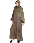 Botanical Embroidered Dubai Style Abaya