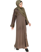Botanical Embroidered Dubai Style Abaya
