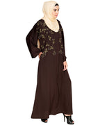 Pearl and Flora Embroidered Dubai Style Abaya
