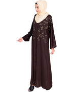 Pearl and Flora Embroidered Dubai Style Abaya