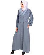 Pearl and Flora Embroidered Dubai Style Abaya