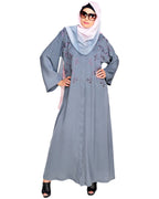 Pearl and Flora Embroidered Dubai Style Abaya