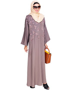 Pearl and Flora Embroidered Dubai Style Abaya