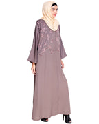 Pearl and Flora Embroidered Dubai Style Abaya
