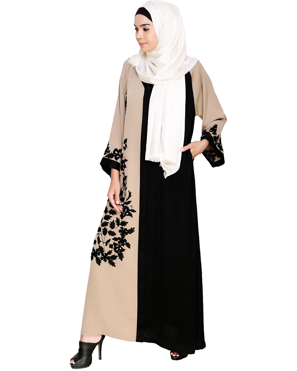 Wanderlust Embroidery Dubai Style Abaya