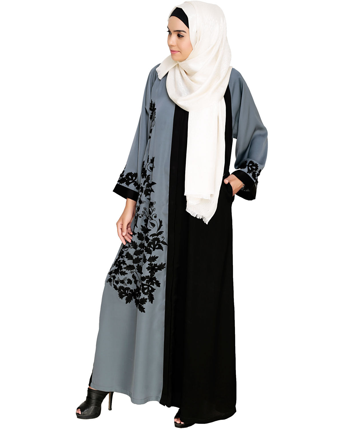 Wanderlust Embroidery Dubai Style Abaya