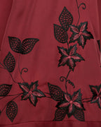 Alluring Floral Embroidery Dubai Style Abaya