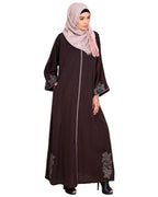Bewitching Floral Dubai Style Embroidered Abaya