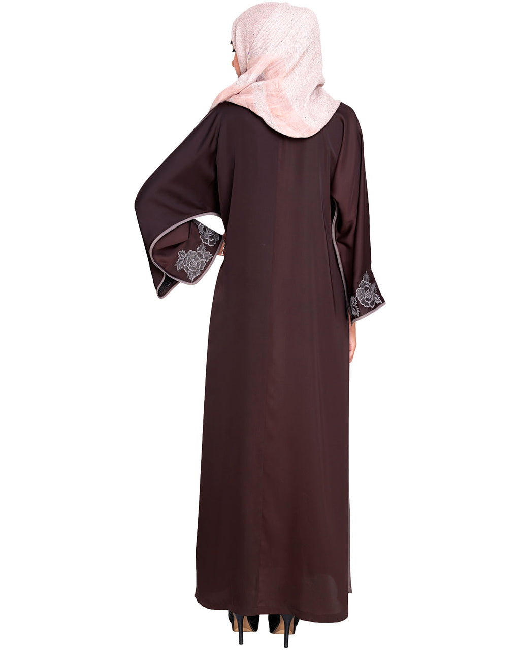 Bewitching Floral Dubai Style Embroidered Abaya