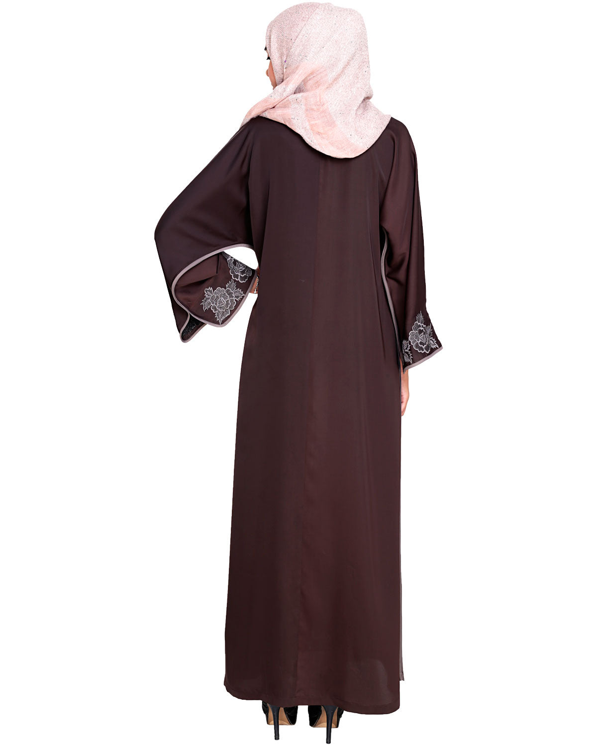 Bewitching Floral Dubai Style Embroidered Abaya