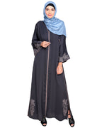 Bewitching Floral Dubai Style Embroidered Abaya