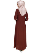 Bygone Front Zipper Abaya