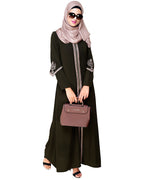Bygone Front Zipper Abaya