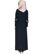Bygone Front Zipper Abaya
