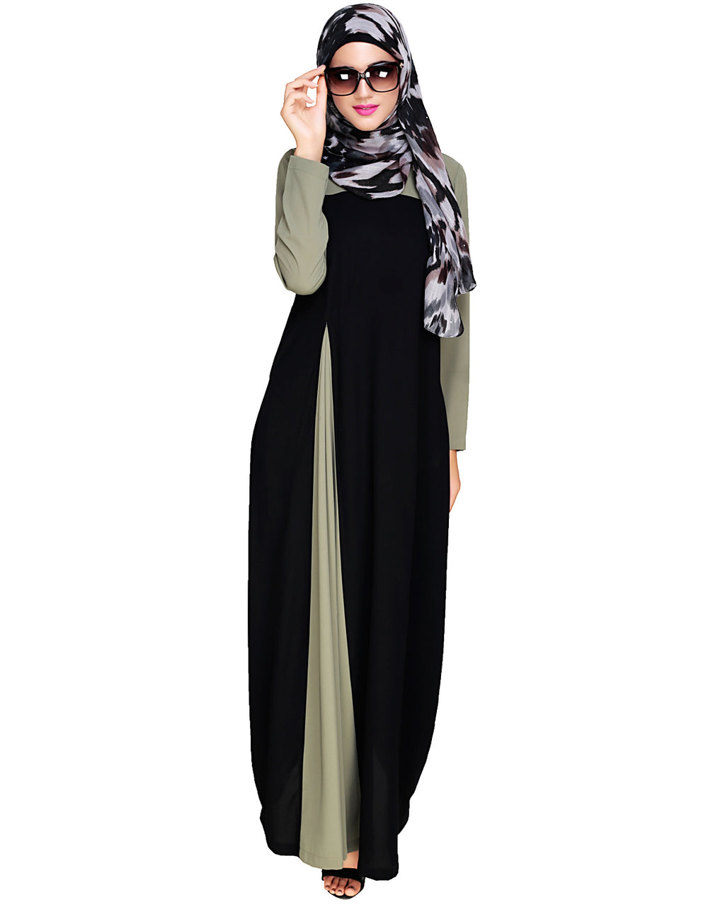 Accordion Side Pleated Abaya