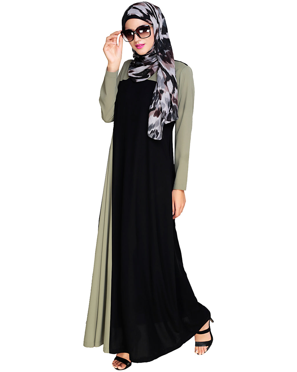 Accordion Side Pleated Abaya