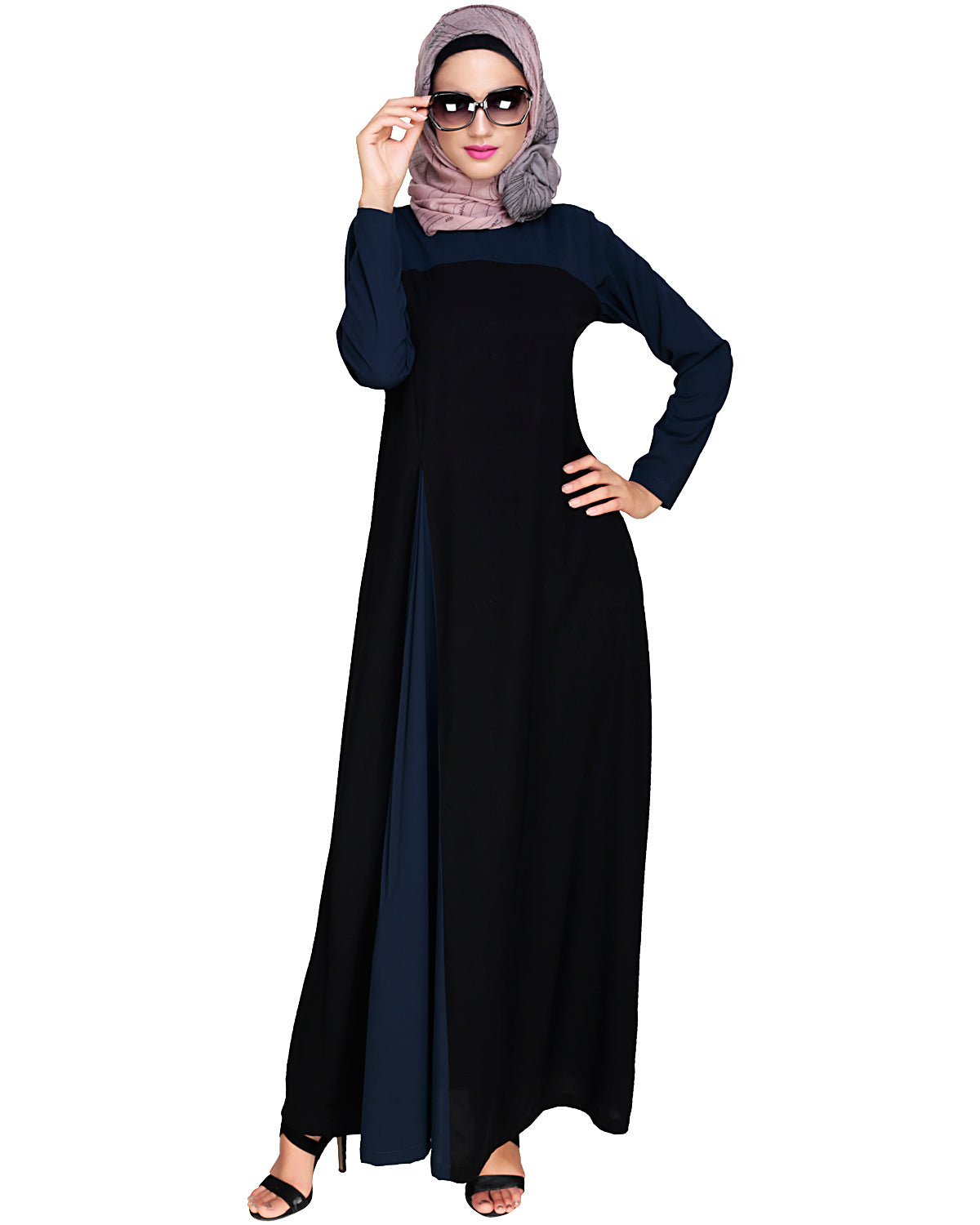 Accordion Side Pleated Abaya