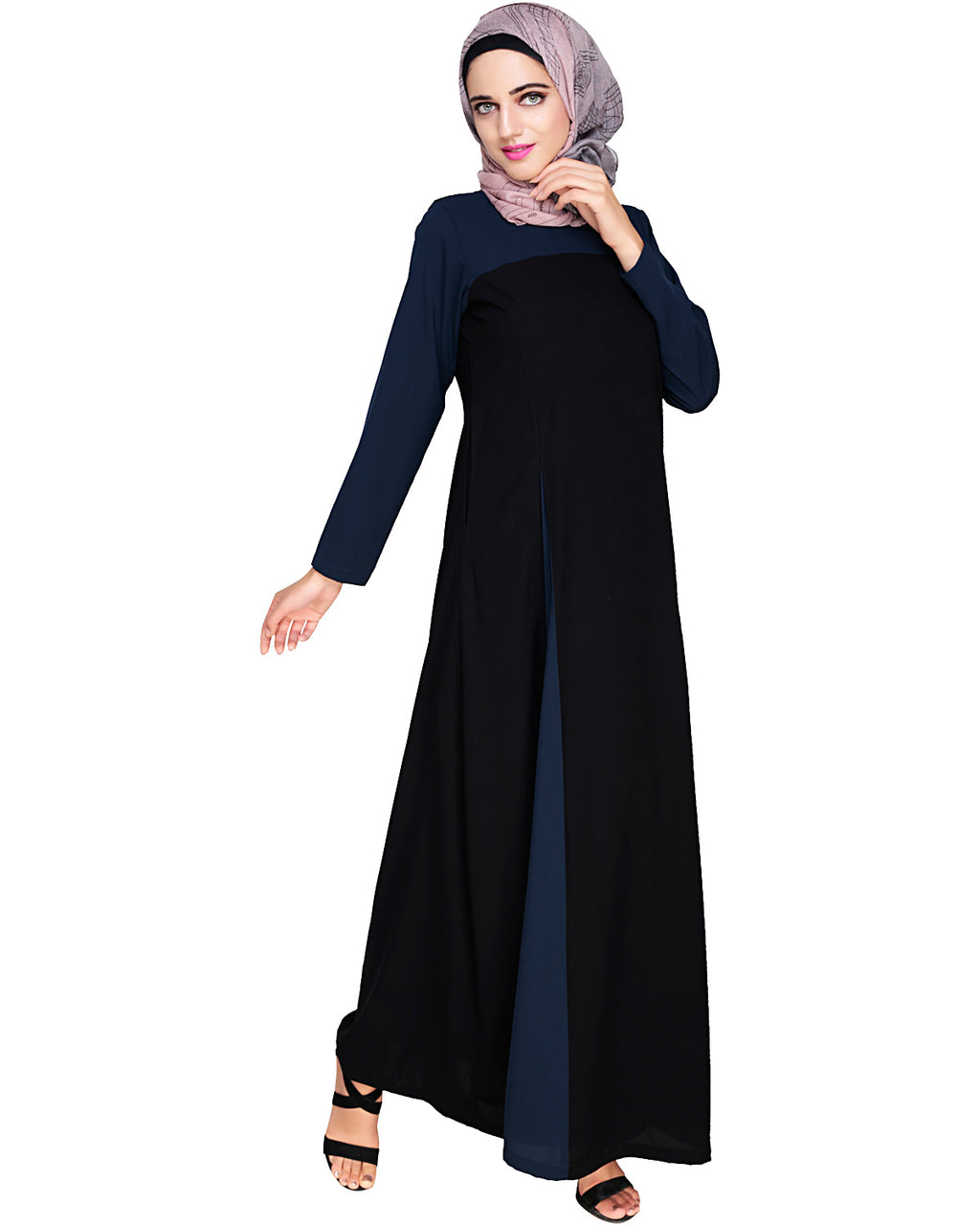 Accordion Side Pleated Abaya