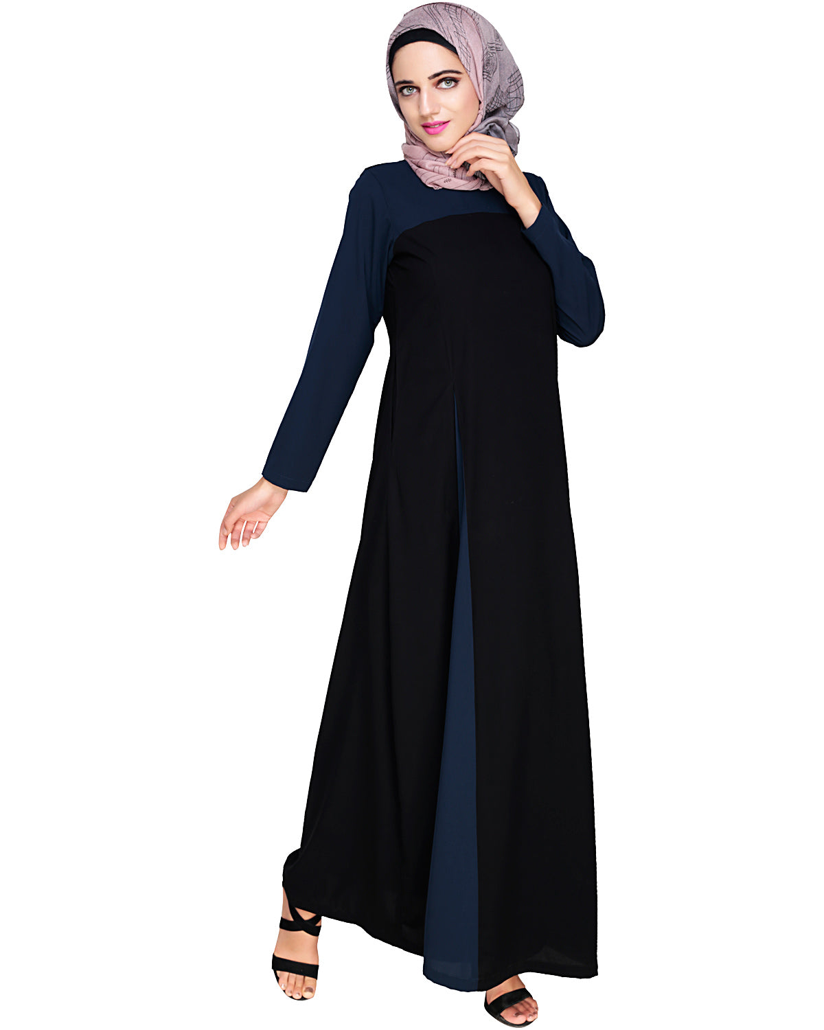 Accordion Side Pleated Abaya