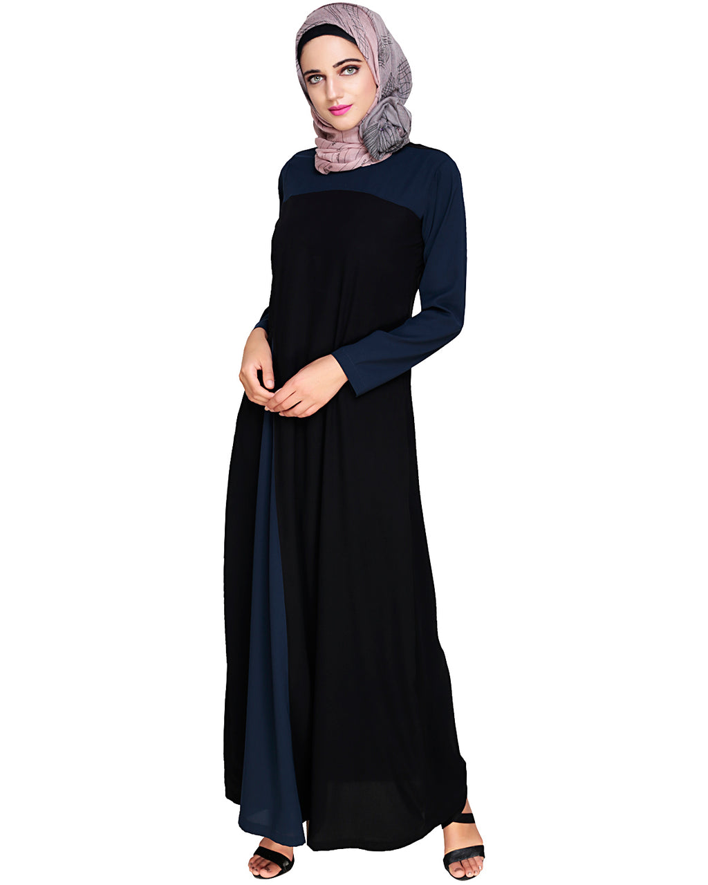 Accordion Side Pleated Abaya