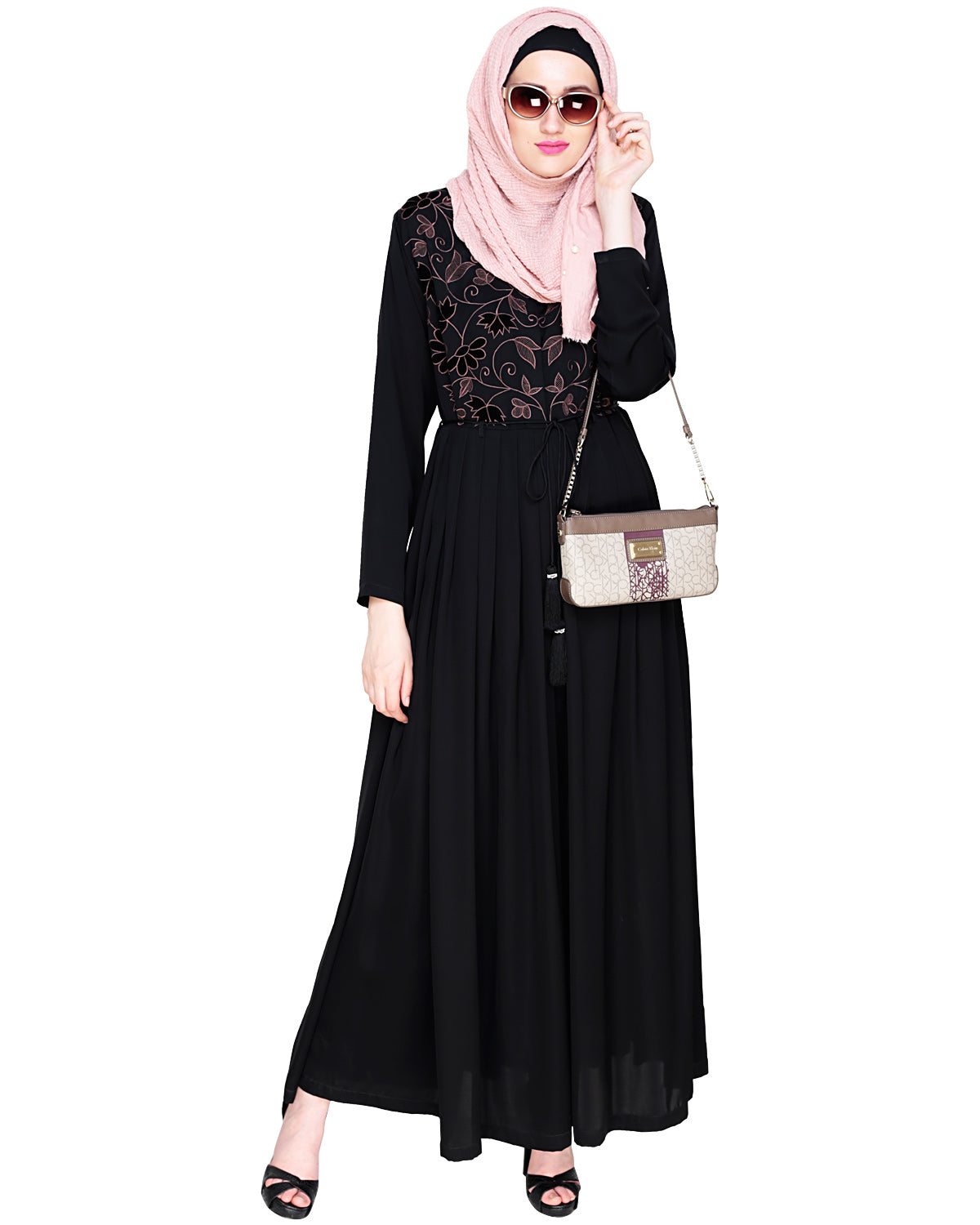 Sylvan Pleated Dubai Style Abaya