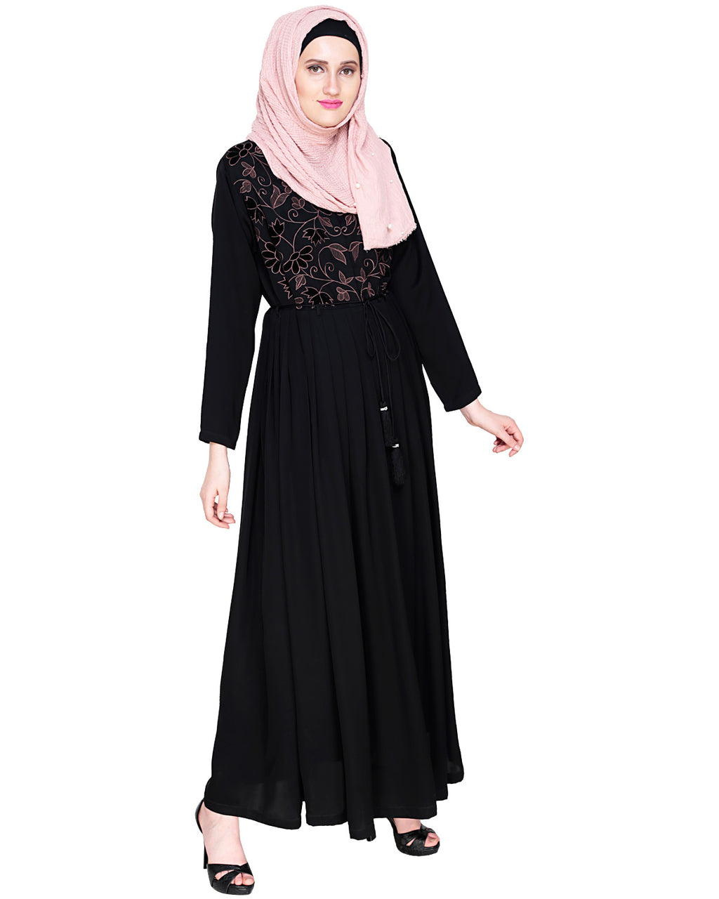 Sylvan Pleated Dubai Style Abaya