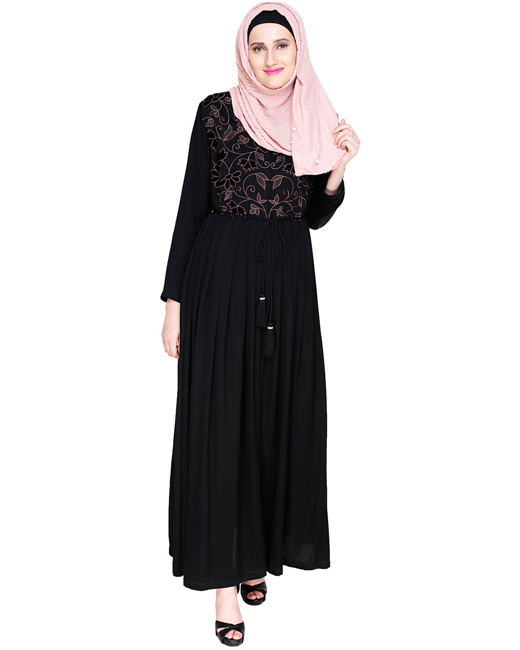 Sylvan Pleated Dubai Style Abaya