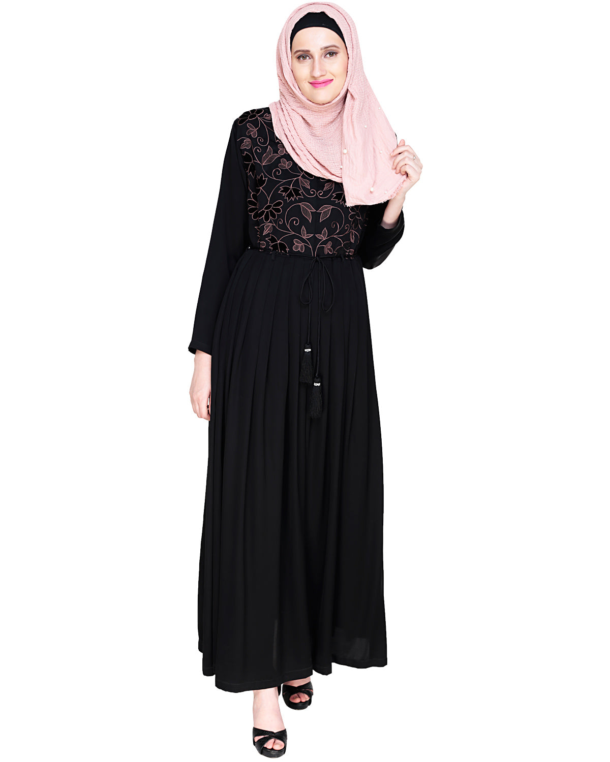 Sylvan Pleated Dubai Style Abaya
