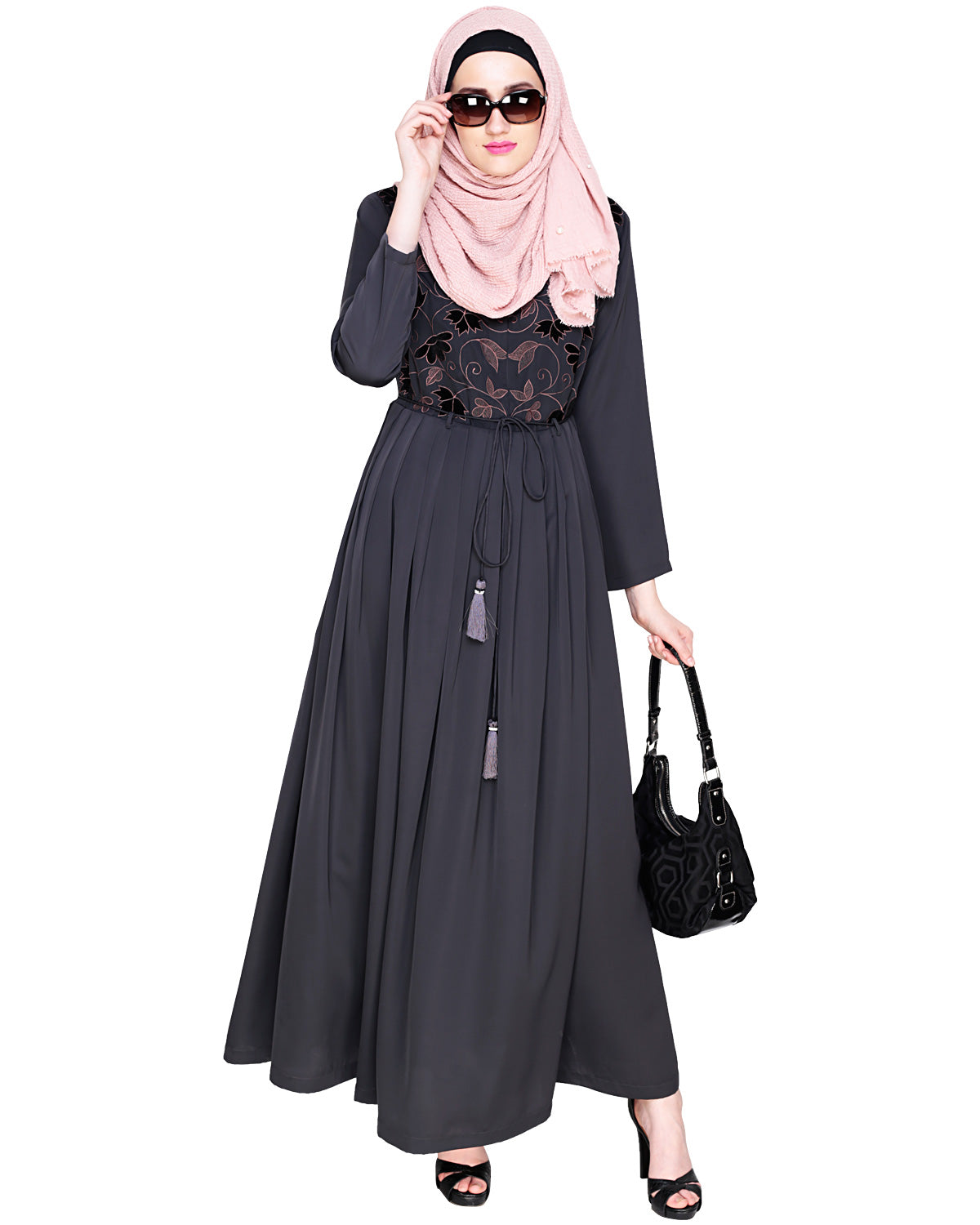 Sylvan Pleated Dubai Style Abaya