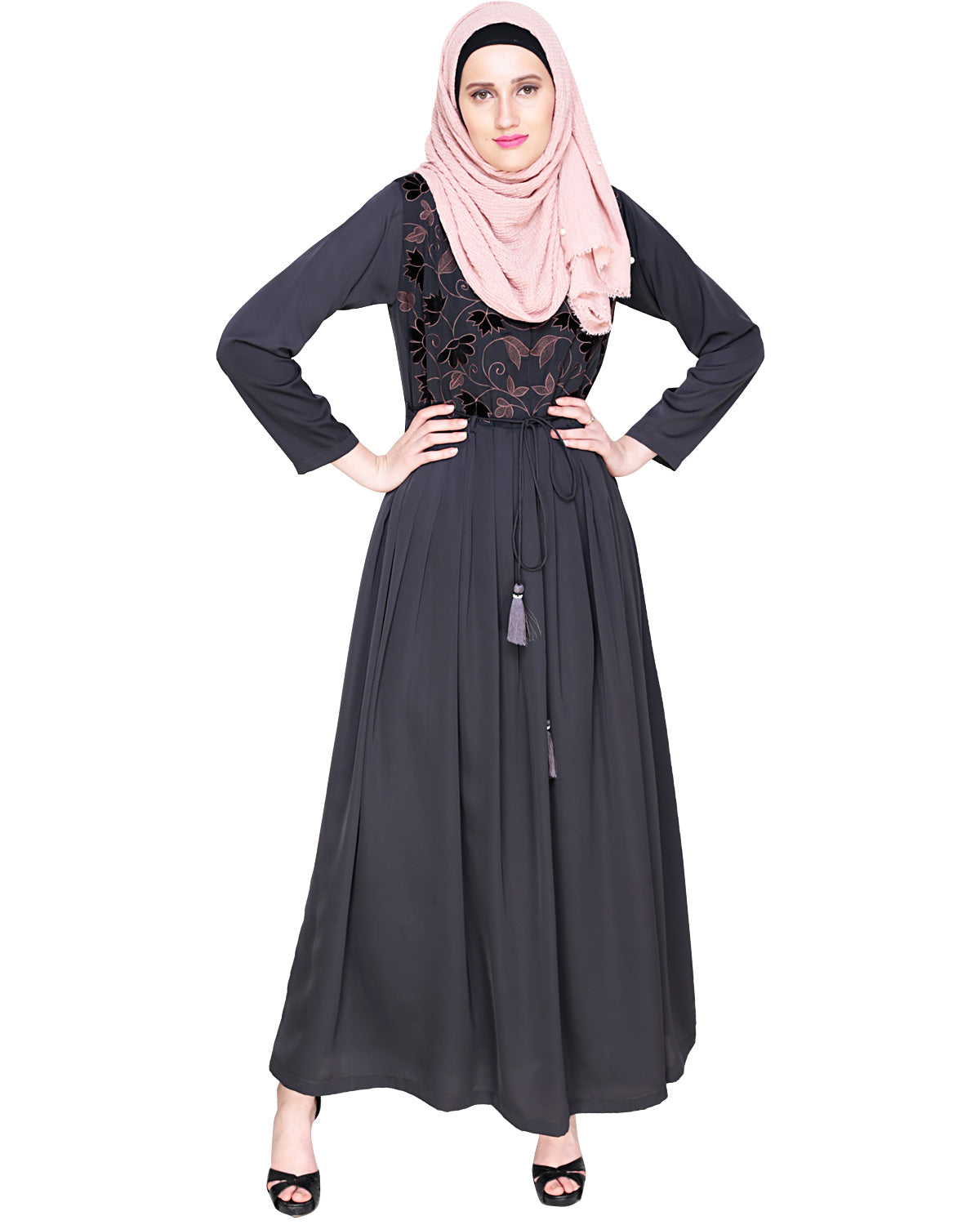 Sylvan Pleated Dubai Style Abaya