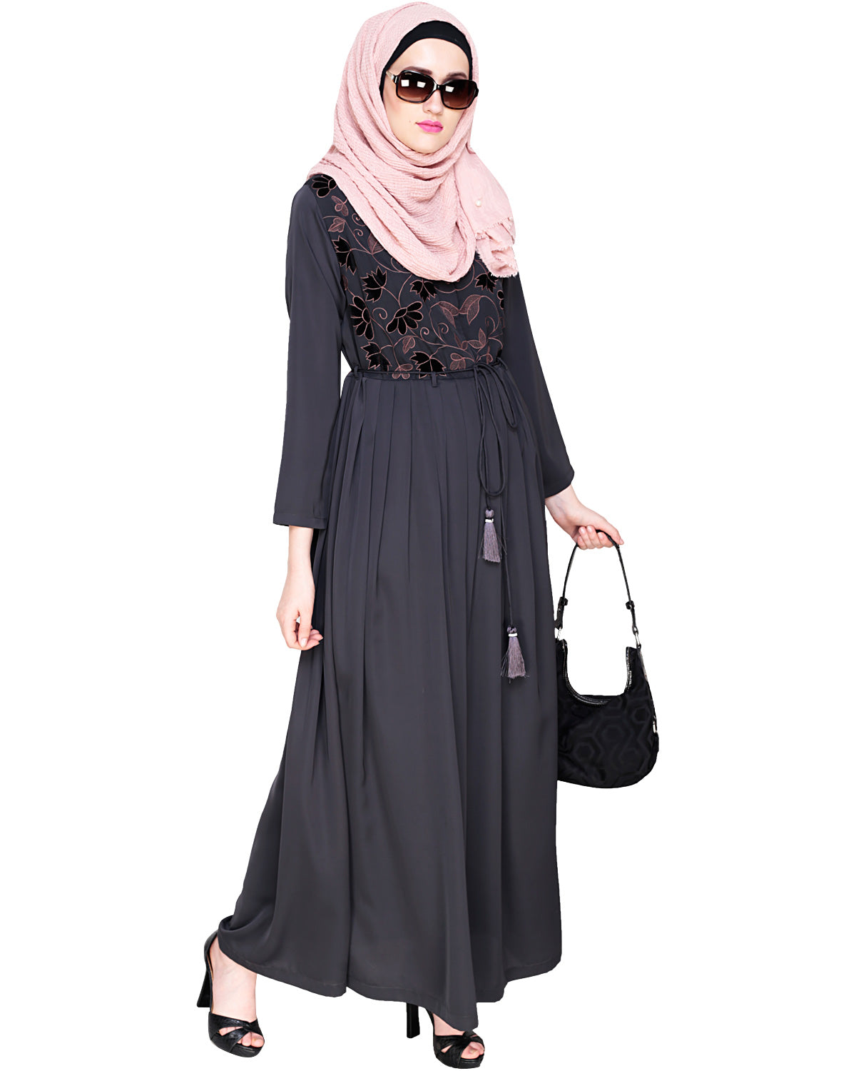 Sylvan Pleated Dubai Style Abaya