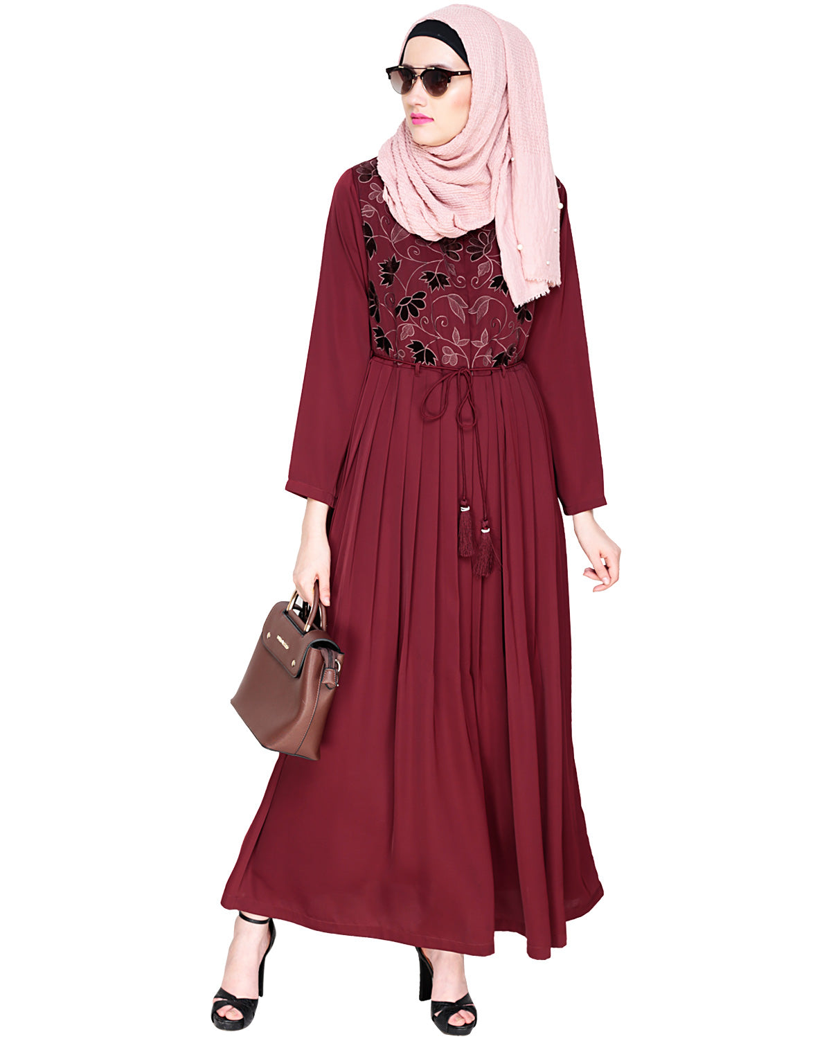 Sylvan Pleated Dubai Style Abaya