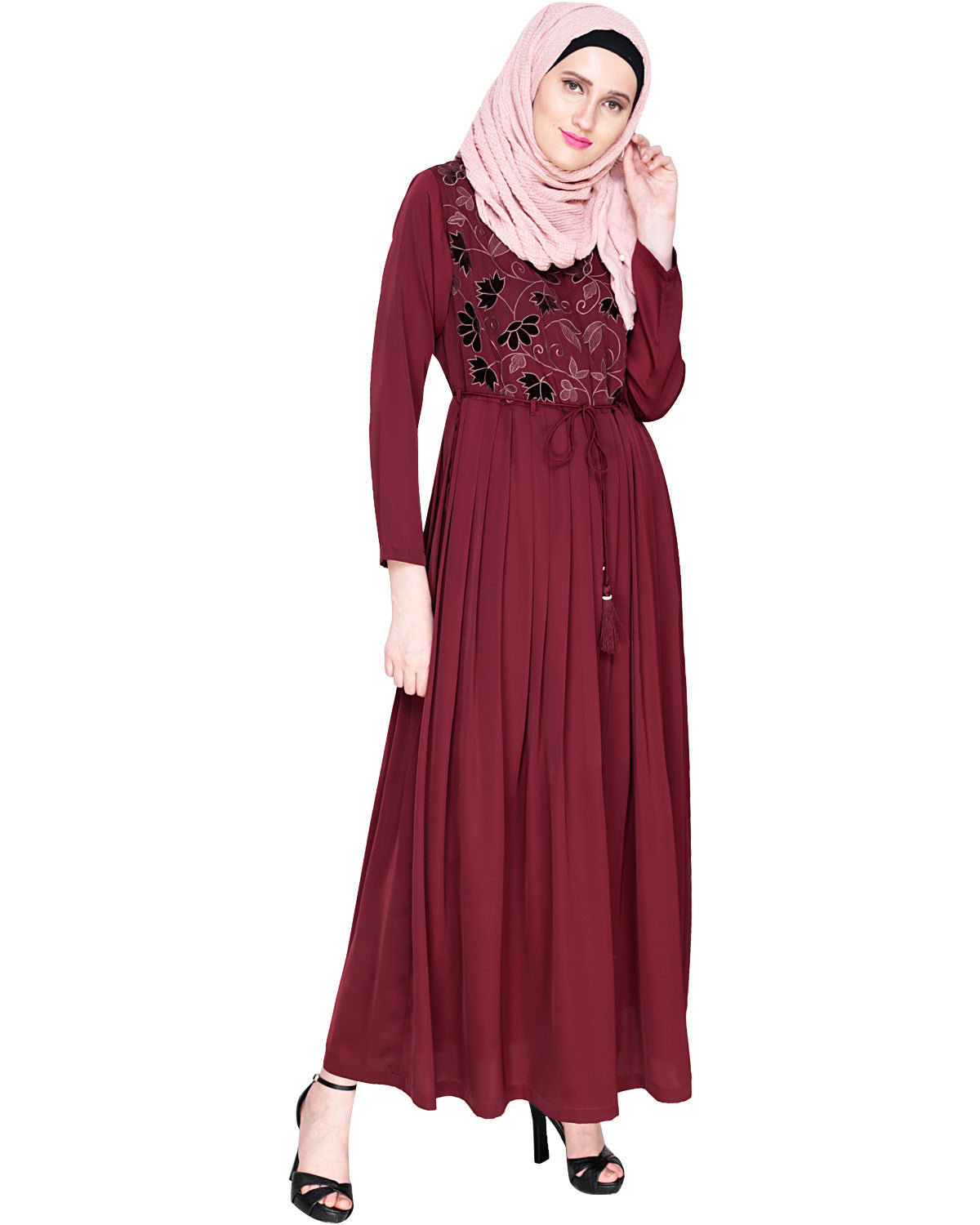 Sylvan Pleated Dubai Style Abaya