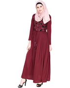 Sylvan Pleated Dubai Style Abaya