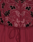 Sylvan Pleated Dubai Style Abaya