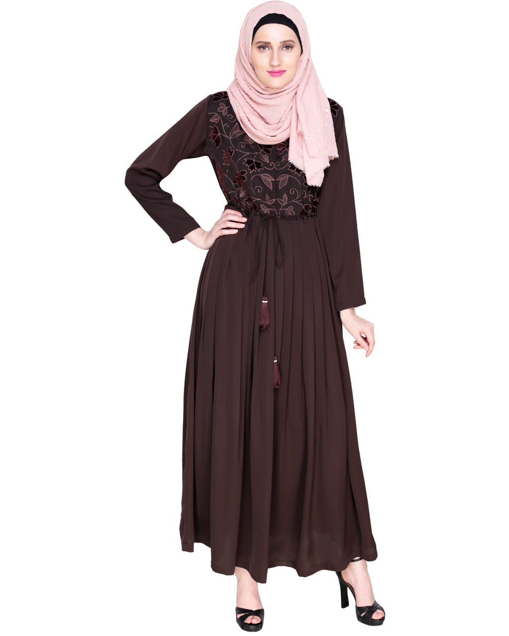 Sylvan Pleated Dubai Style Abaya