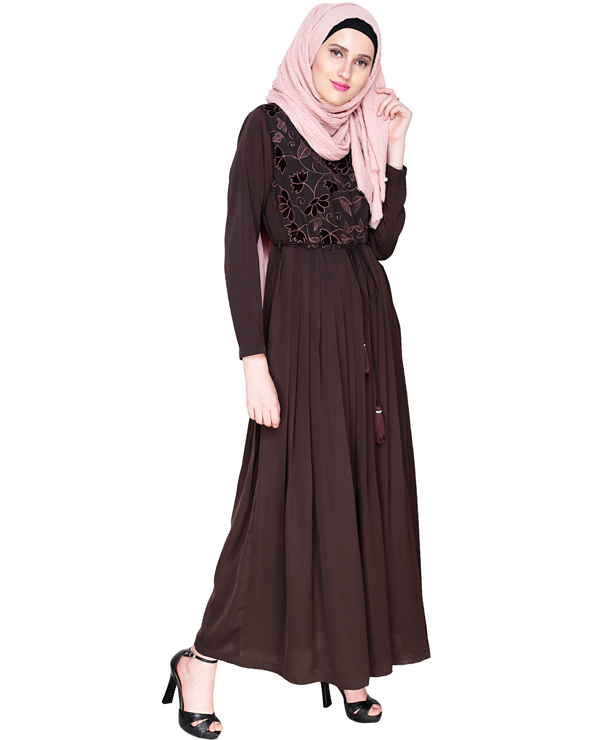 Sylvan Pleated Dubai Style Abaya
