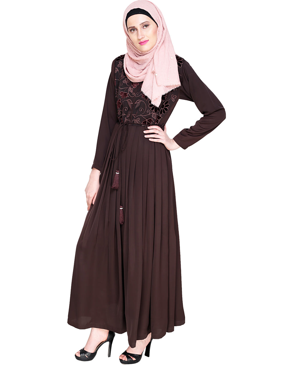 Sylvan Pleated Dubai Style Abaya