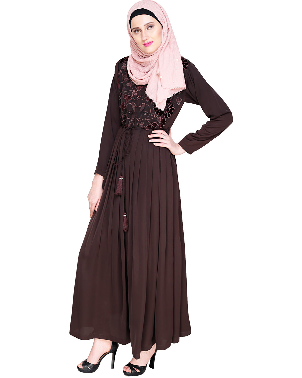 Sylvan Pleated Dubai Style Abaya