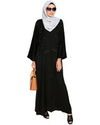 Pearl and Flora Embroidered Dubai Style Abaya