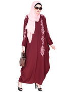 Dual Shade Floral Embroidered Kaftan