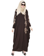 Dual Shade Floral Embroidered Kaftan