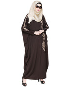 Dual Shade Floral Embroidered Kaftan