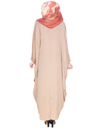 Dual Shade Floral Embroidered Kaftan