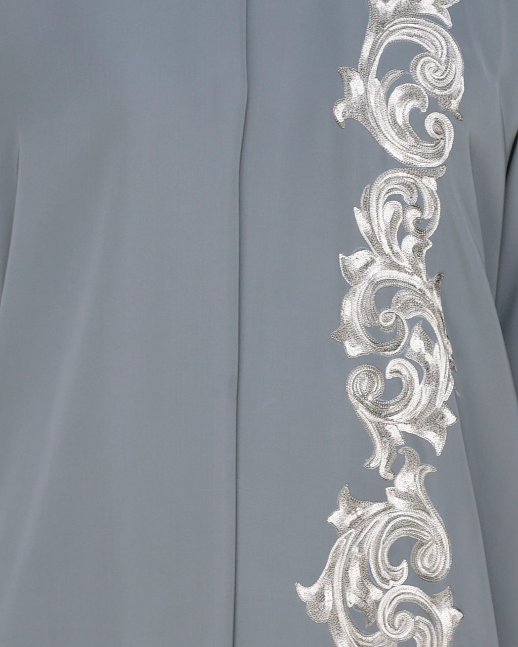 Dual Shade Floral Embroidered Kaftan